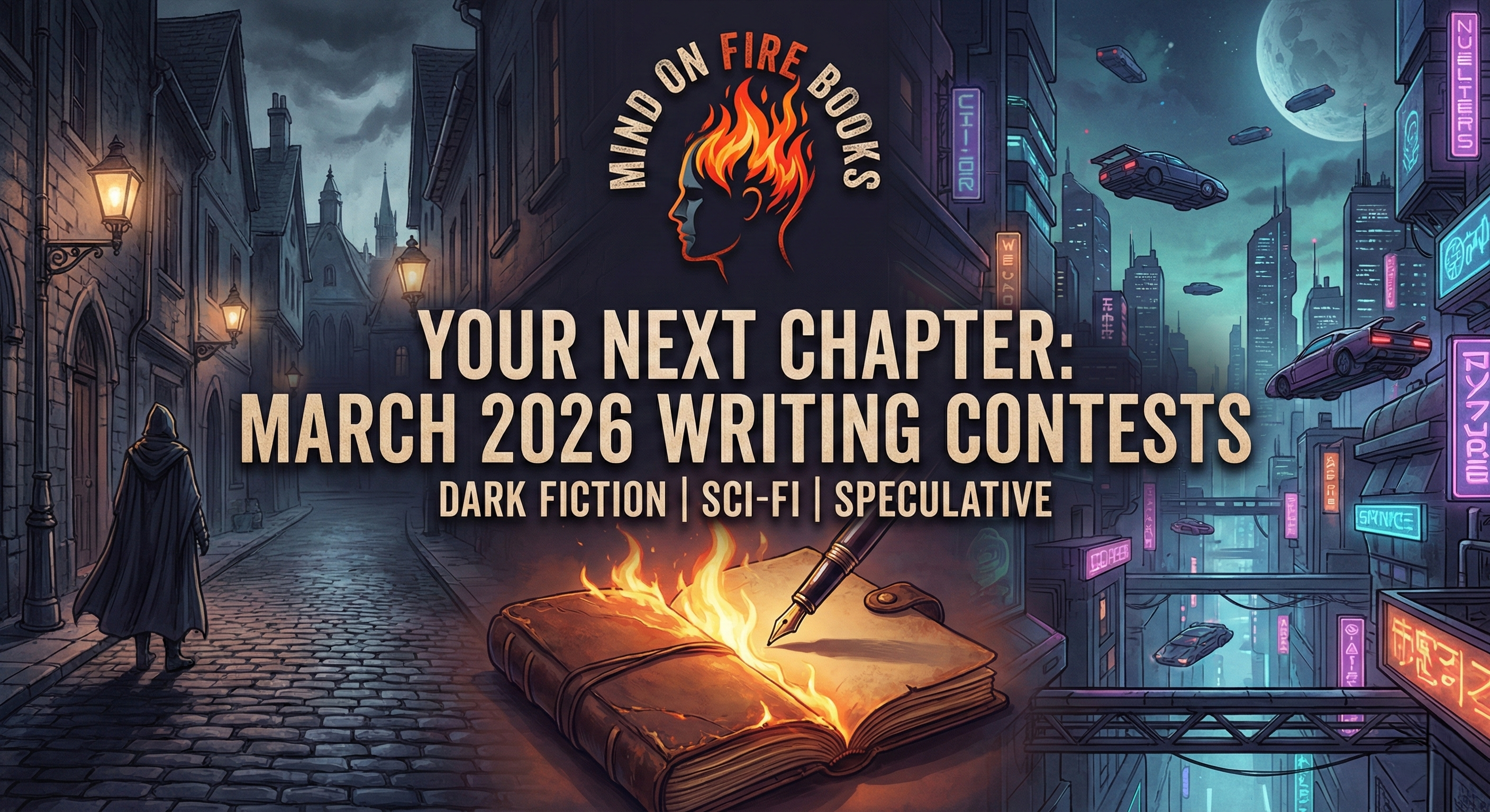 Ignite Your Craft: The Top Dark Fiction & Sci-Fi Writing Contests in March 2026